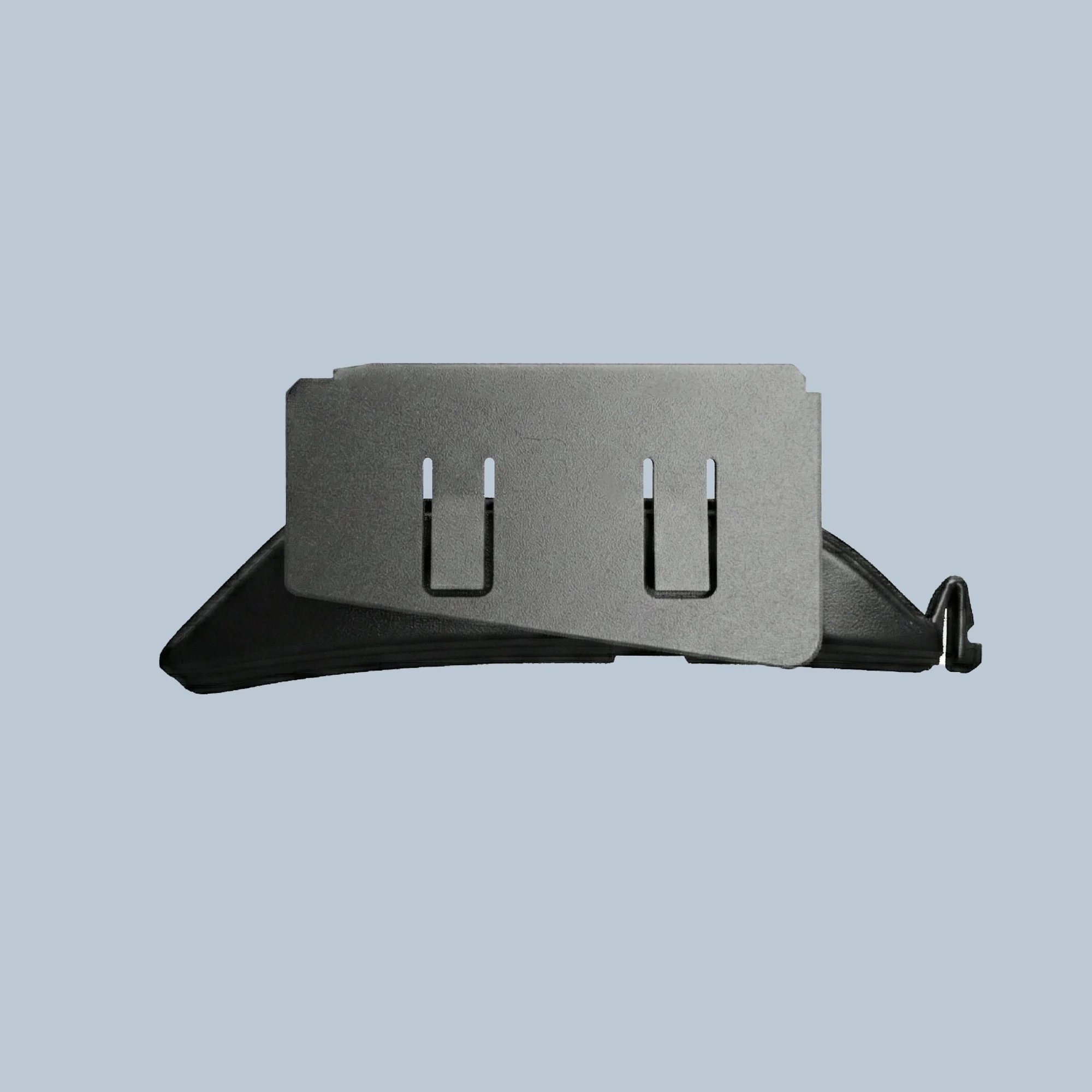 A Tubs Jackson adapter for a Shoei Neotec 3 taking a Cardo Freecom unit